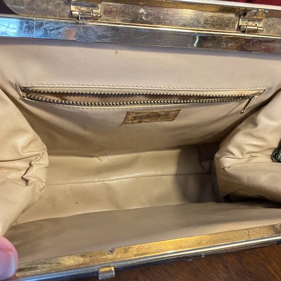 Vintage Handbag by Triangle New York  Lizard Leather  1950s - Picture 5 of 8